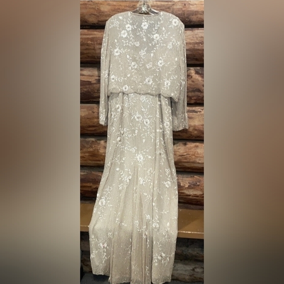 😍Absolutely Stunning Vintage Beaded Silk Montage Collection by Mon Cheri 20 Set - Picture 4 of 12